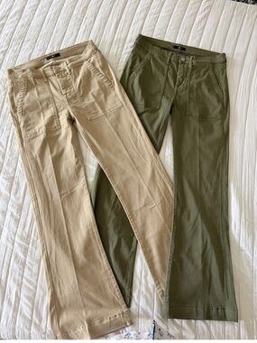 Lot of 2 - 7 For All Mankind "Dojo" Sateen Utility Pocket Pants